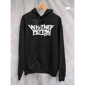 Whitney Peyton Hoodie Black Men Large With Signature